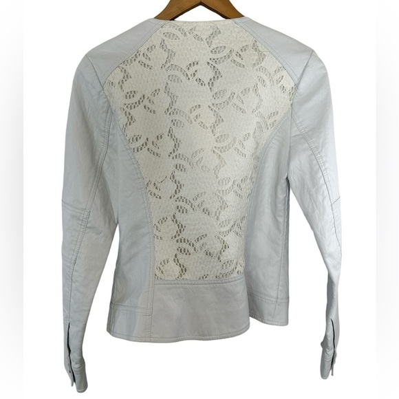 Vintage Guess Callie White Vegan Leather Moto Jacket - Picture 8 of 12